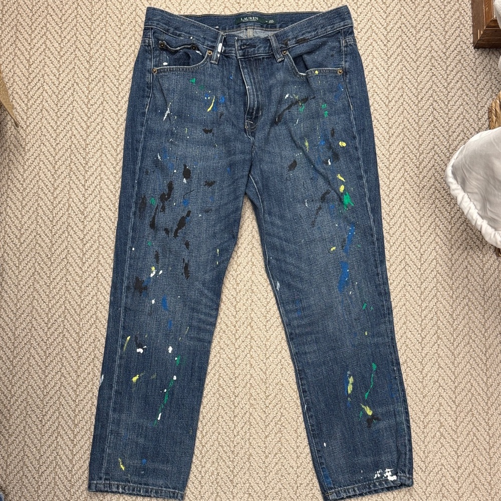 Ralph Lauren Splatter Plaint Jeans